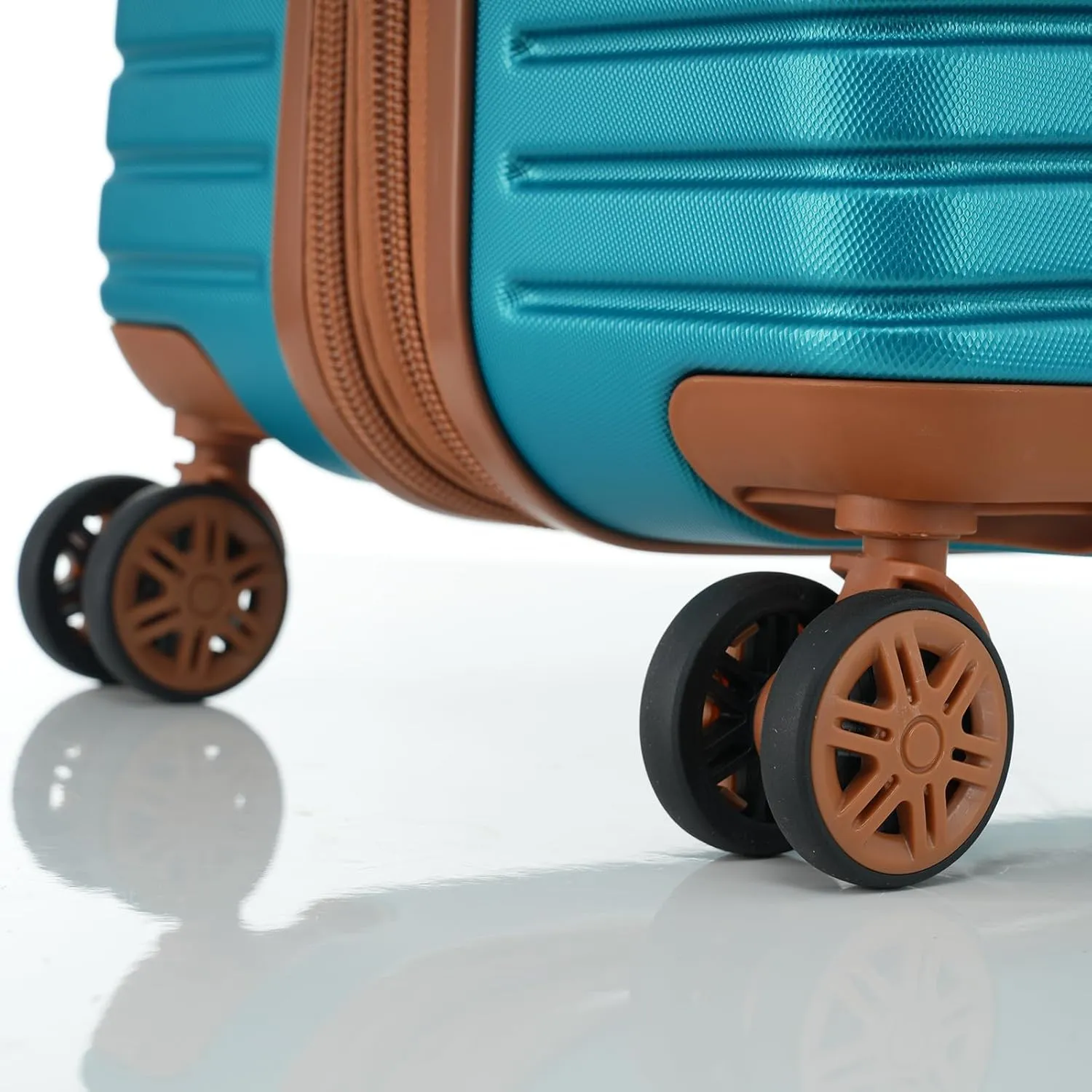 4 Piece Luggage Set,Lightweight Hardside Travel Luggage Set with Spinner Wheels & TSA Lock,Expandable Travel Suitcase Sets,Carry On Luggage Suitcase Set for Women Men Family Green