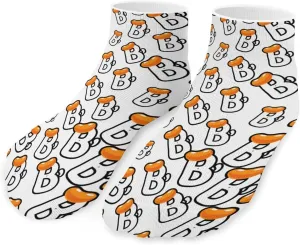 B for Beans Unisex Ankle Socks Low Cut Funny Print Athletic No Show Stocking