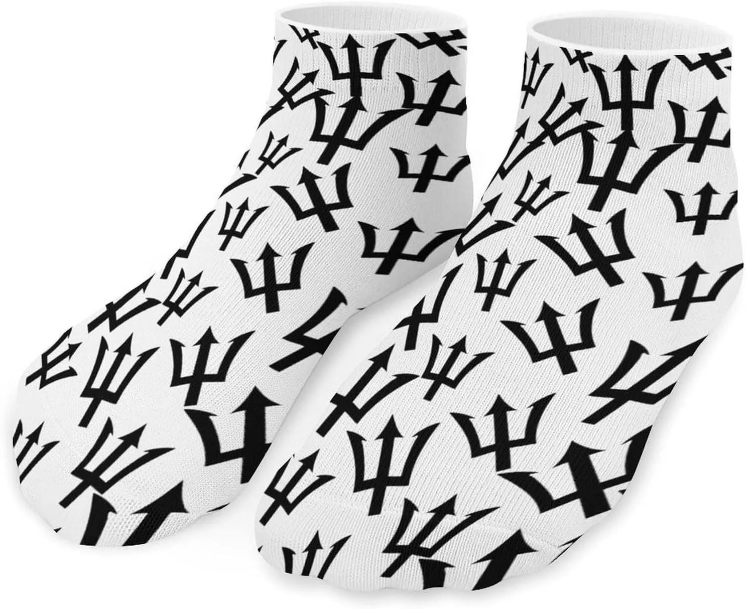 Barbados Trident Unisex Ankle Socks Low Cut Funny Print Athletic No Show Stocking