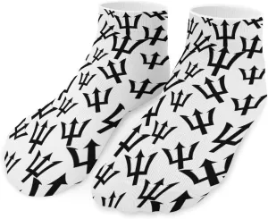 Barbados Trident Unisex Ankle Socks Low Cut Funny Print Athletic No Show Stocking