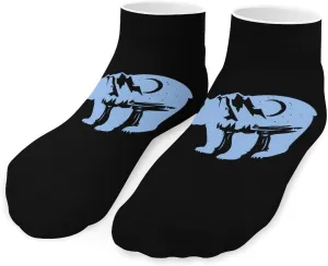 Bear Mountain Moon Unisex Low Cut Socks No Show Athletic Running Ankle Sock