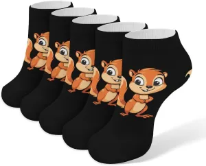 Beauty Squirrel 5 Pairs Low Cut Ankle Socks for Men Women Athletic Running Socks No Show Breathable