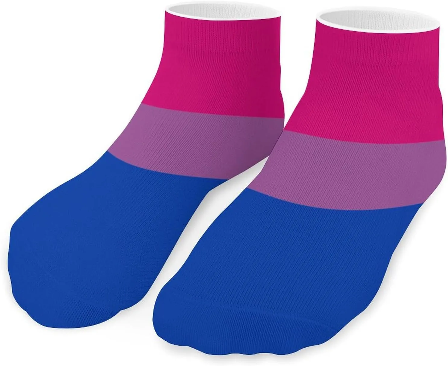 Bisexual Flag Unisex Ankle Socks Low Cut Funny Print Athletic No Show Stocking