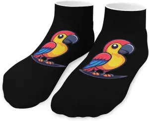 Cartoon Parrot Unisex Low Cut Socks No Show Athletic Running Ankle Sock