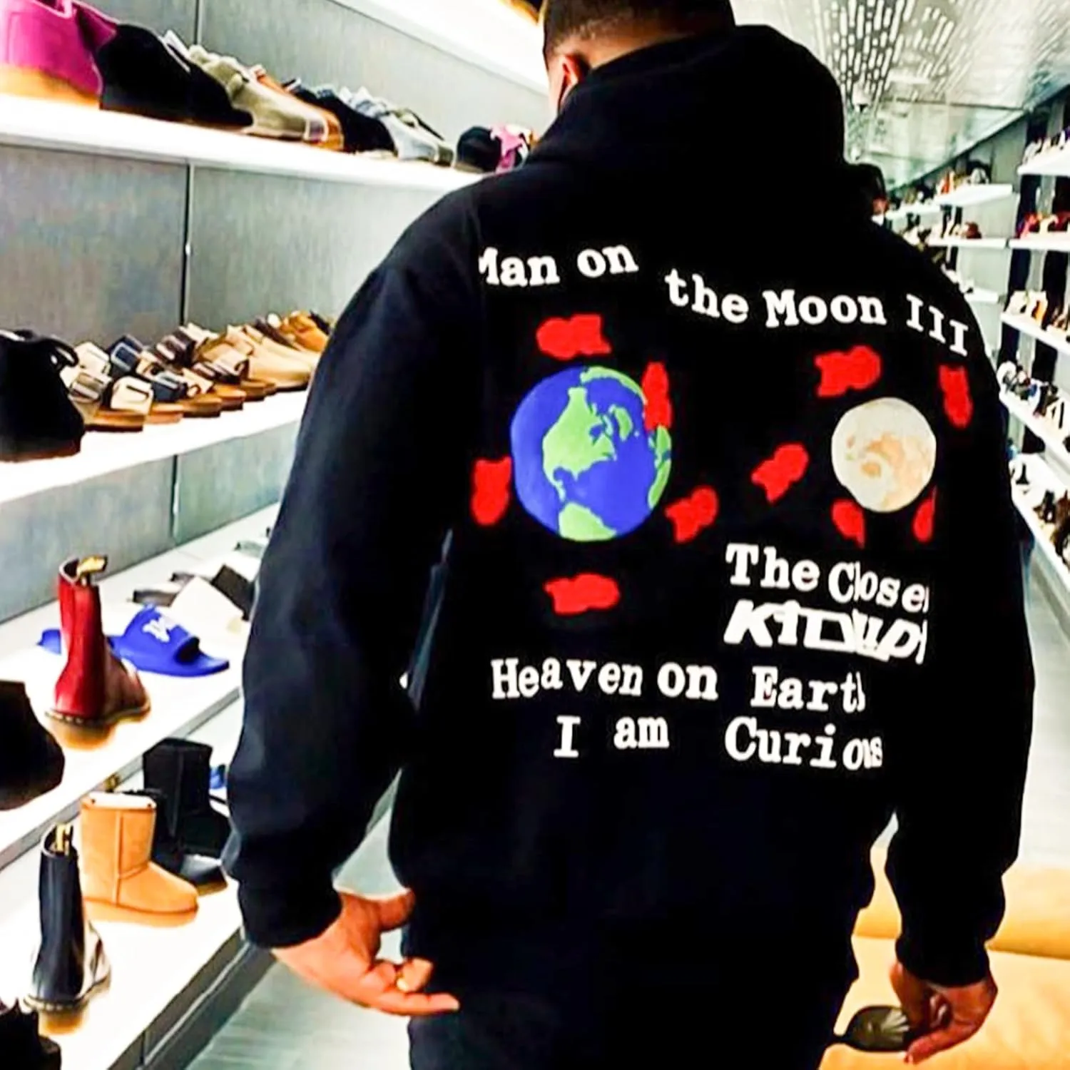 Chainsaw Man Men's On The Moon Hoodies Acid Wash Oversized Hoodie Graphic Print Hooded Vintage Sweatshirt