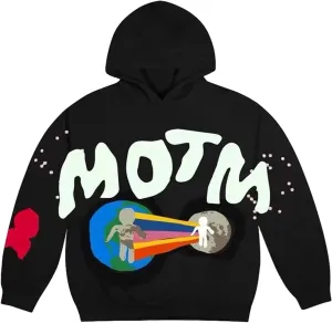 Chainsaw Man Men's On The Moon Hoodies Acid Wash Oversized Hoodie Graphic Print Hooded Vintage Sweatshirt