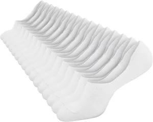CHARMKING 8 Pairs Women Invisible No Show Socks Triple-reinforced slip resistance All-Day Breathable & Moisture Wicking