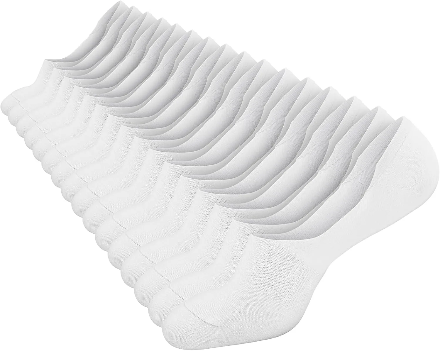 CHARMKING 8 Pairs Women Invisible No Show Socks Triple-reinforced slip resistance All-Day Breathable & Moisture Wicking