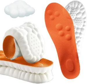 Cloud Soles for Men and Women Men's Comfortble Shoe Steppers Insoles Sole Inserts Memory Foam Insoles for Women/Men with Arch Support (US-Women-5-8.5)