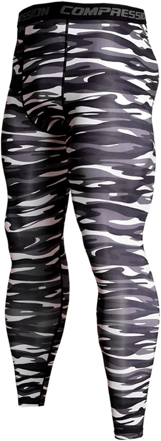 Compression Pants Men Slim Fit Tights Baselayer Workout Cool Dry Long Running Leggings Breathable Sports Tights Pants