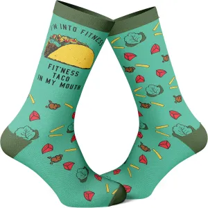 Crazy Dog T-Shirts Mens Funny Taco Socks With Awesome Graphics For Men