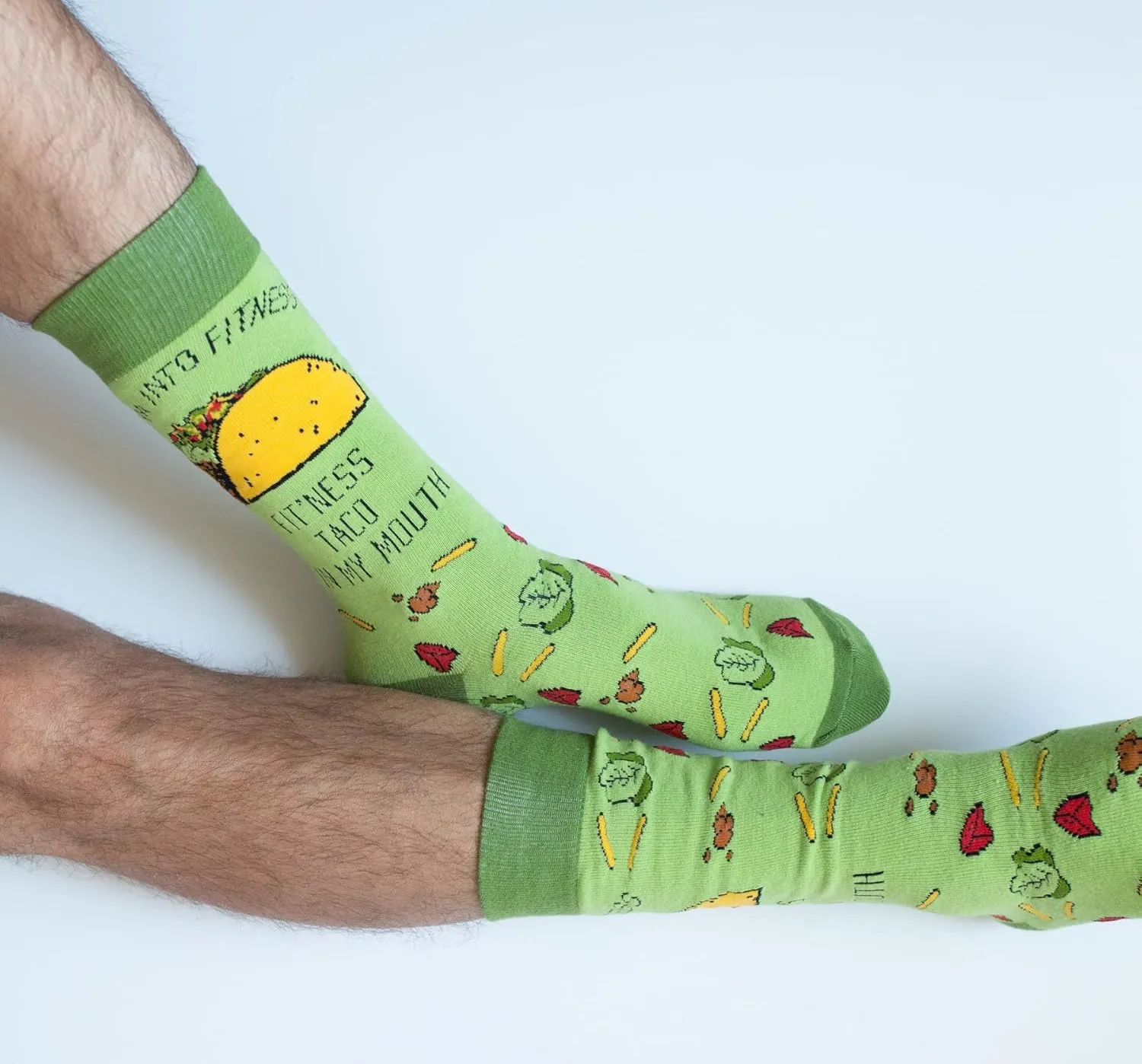 Crazy Dog T-Shirts Mens Funny Taco Socks With Awesome Graphics For Men