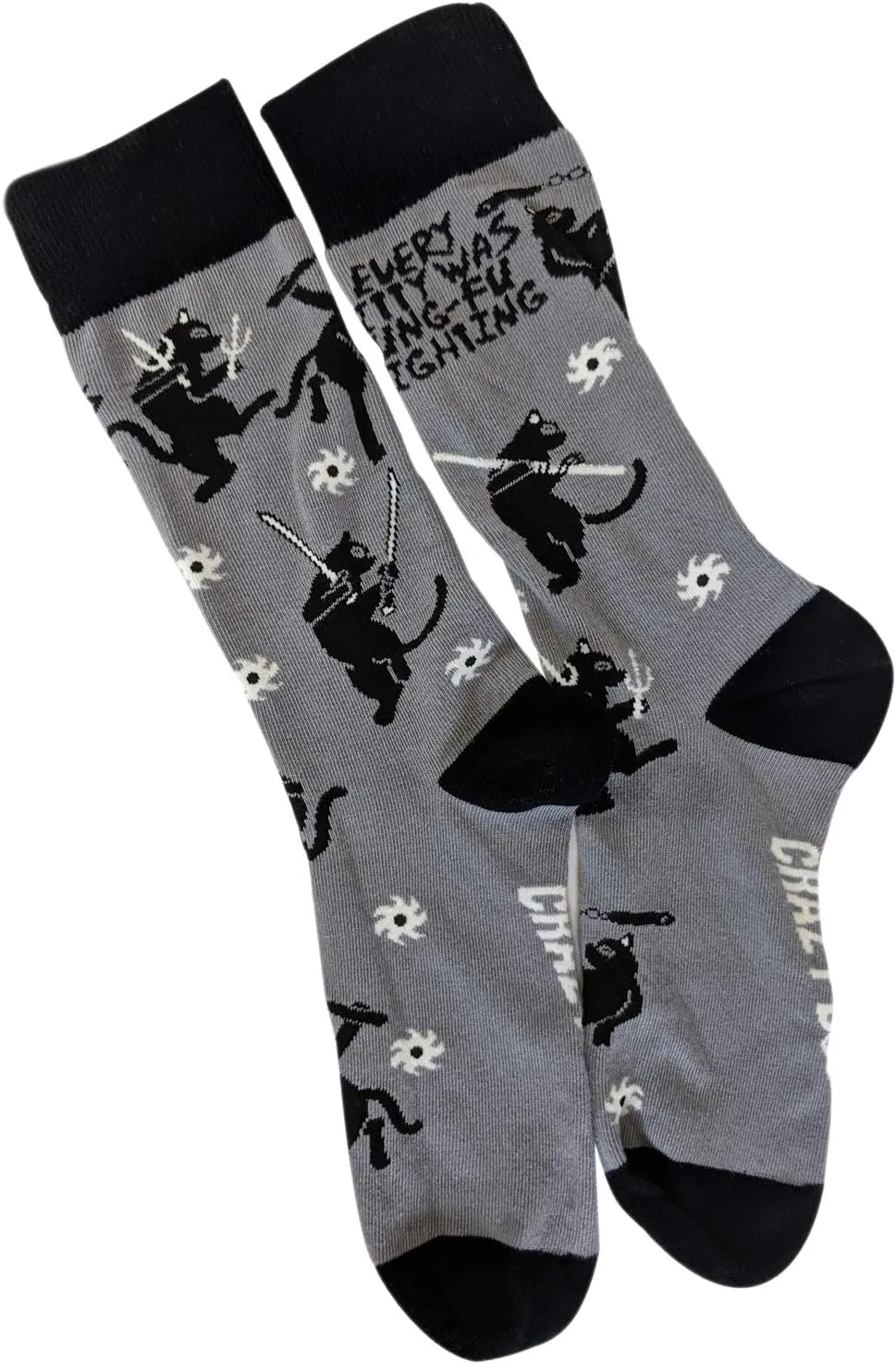 Crazy Dog T-Shirts Mens Sarcastic Socks Funny Crew Footwear for Adults