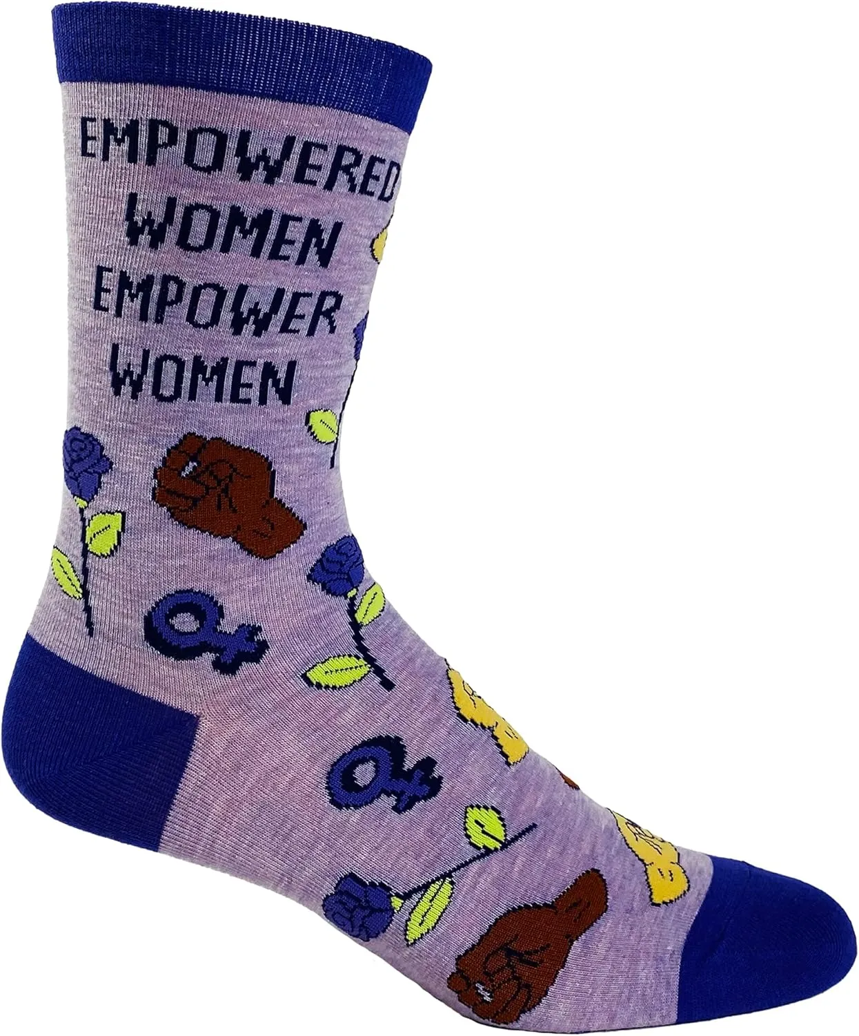 Crazy Dog T-Shirts Womens Empowering Socks Funny Footware for Girls to Make a Statement