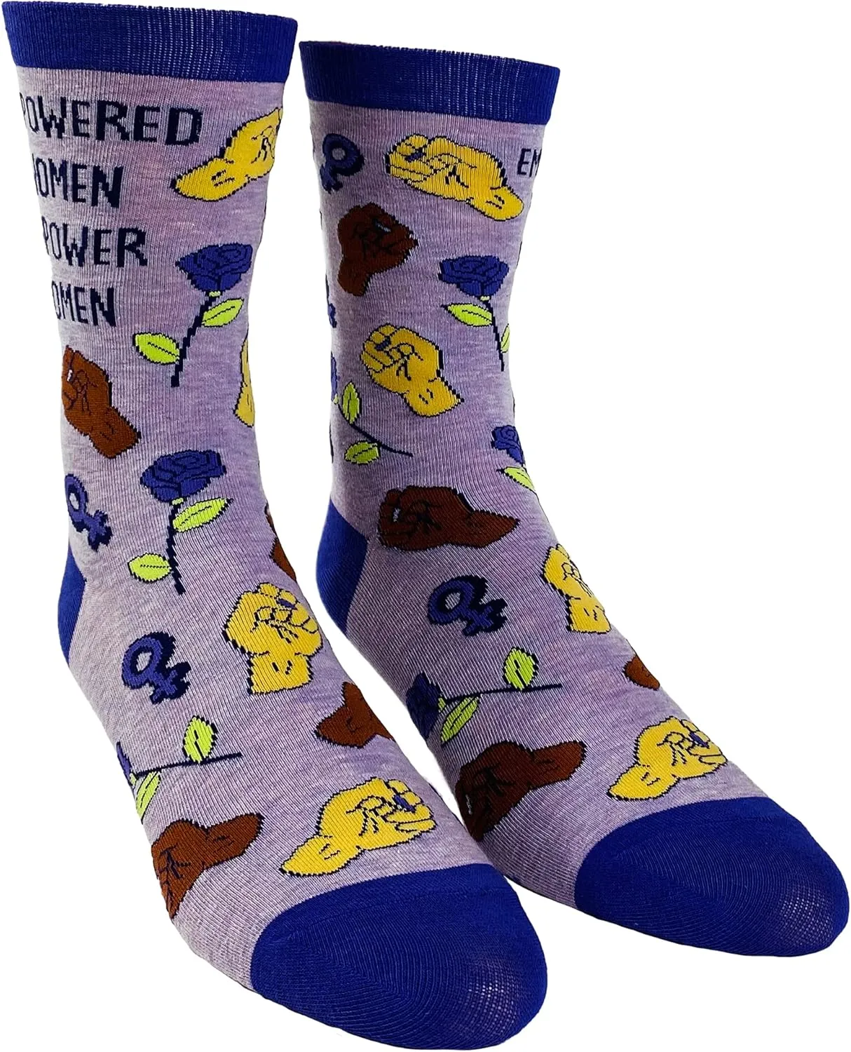 Crazy Dog T-Shirts Womens Empowering Socks Funny Footware for Girls to Make a Statement