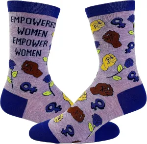 Crazy Dog T-Shirts Womens Empowering Socks Funny Footware for Girls to Make a Statement