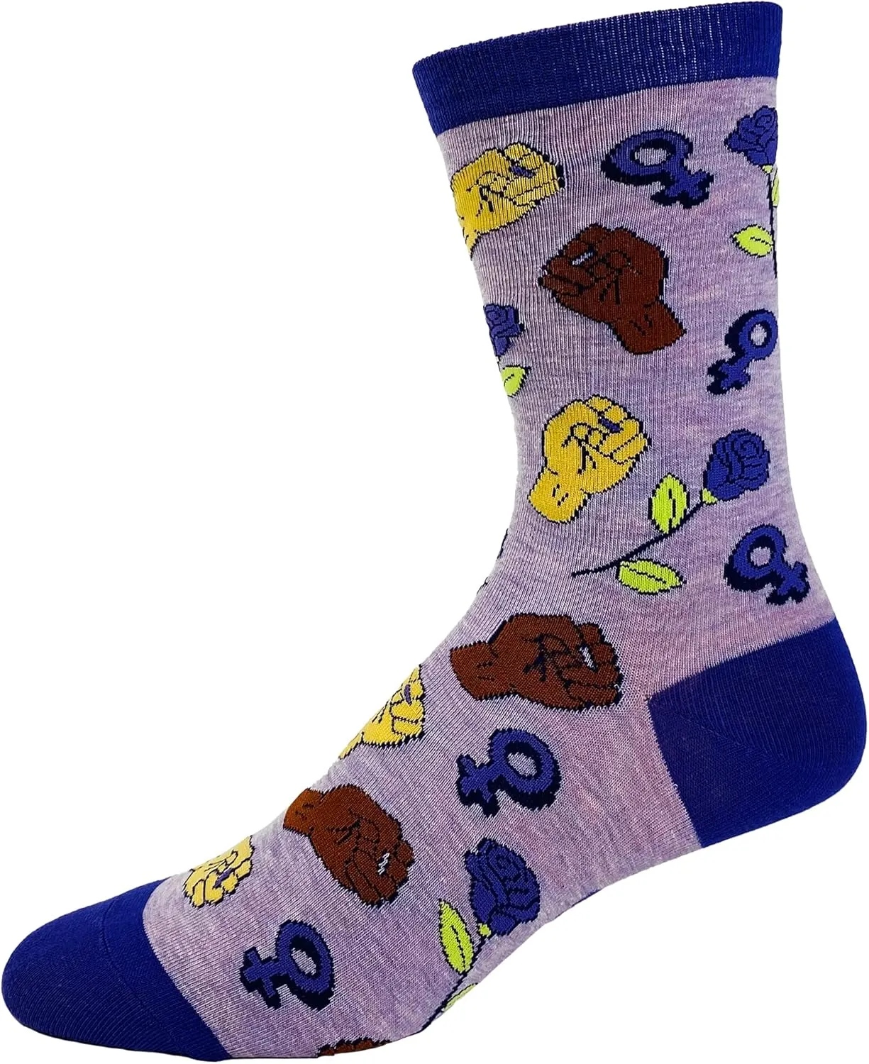 Crazy Dog T-Shirts Womens Empowering Socks Funny Footware for Girls to Make a Statement