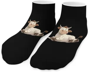 Cute Cow Unisex Low Cut Socks No Show Athletic Running Ankle Sock