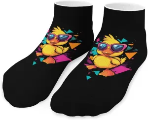 Cute Yellow Duck Unisex Ankle Socks Low Cut Funny Print Athletic No Show Stocking