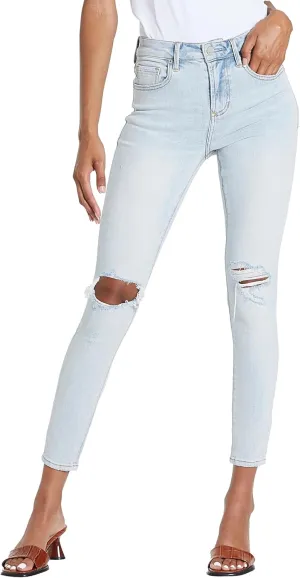 DEAR JOHN Olivia Women's Jeans Skinny Leg Ankle Inseam High Rise
