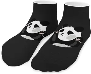Funny Panda Unisex Low Cut Socks No Show Athletic Running Ankle Sock