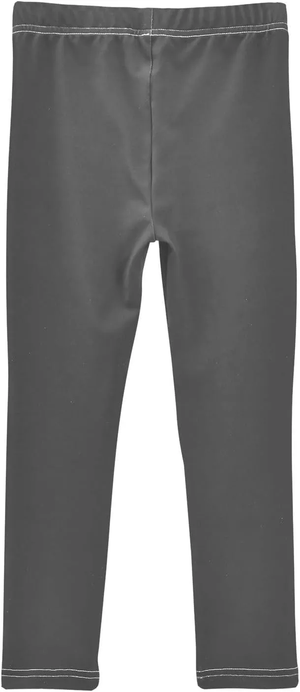 Girls Leggings Solid Toddler Footless Yoga Dance Pants Stretch High Waisted Leggings Size 4T -10Y
