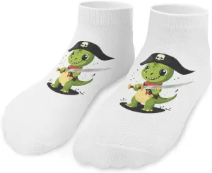 Green Dinosaur Unisex Ankle Socks Low Cut Funny Print Athletic No Show Stocking