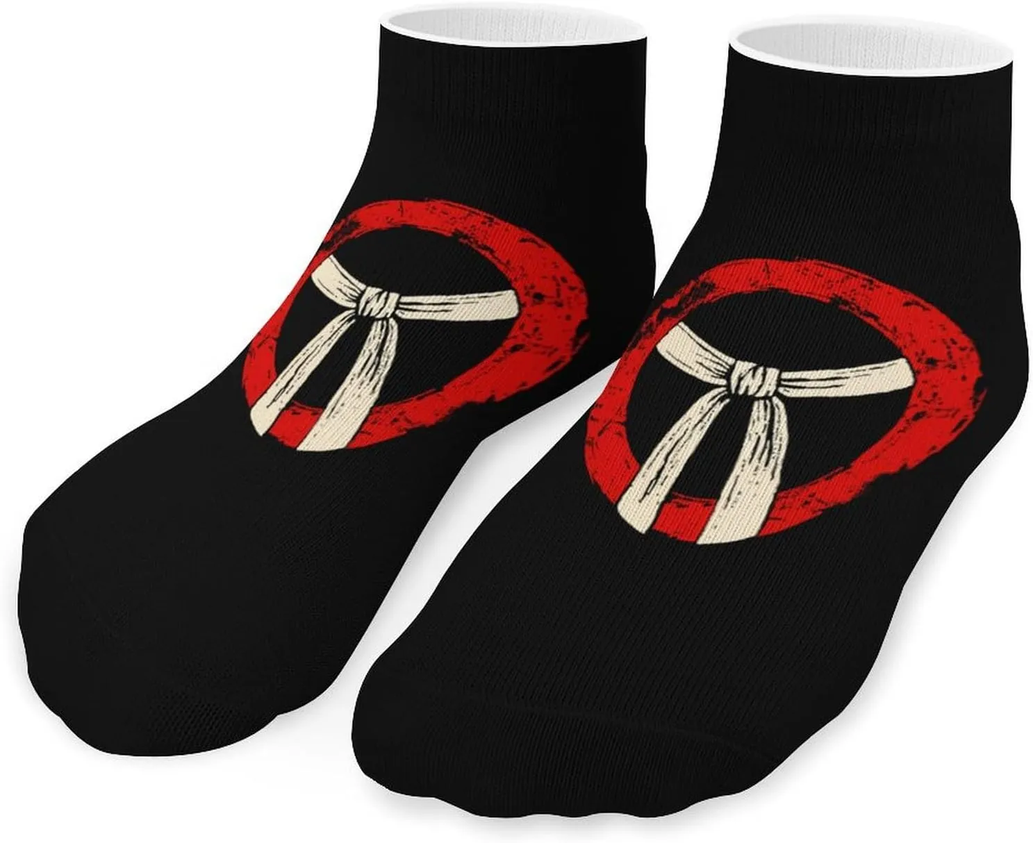 Karate Unisex Ankle Socks Low Cut Funny Print Athletic No Show Stocking