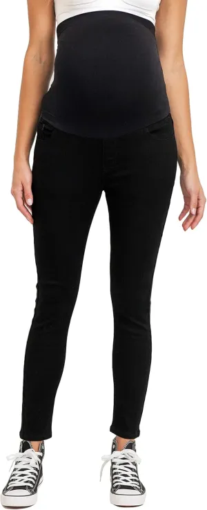 LaClef Women's Maternity Jeans Over The Belly Stretchy Denim Pants