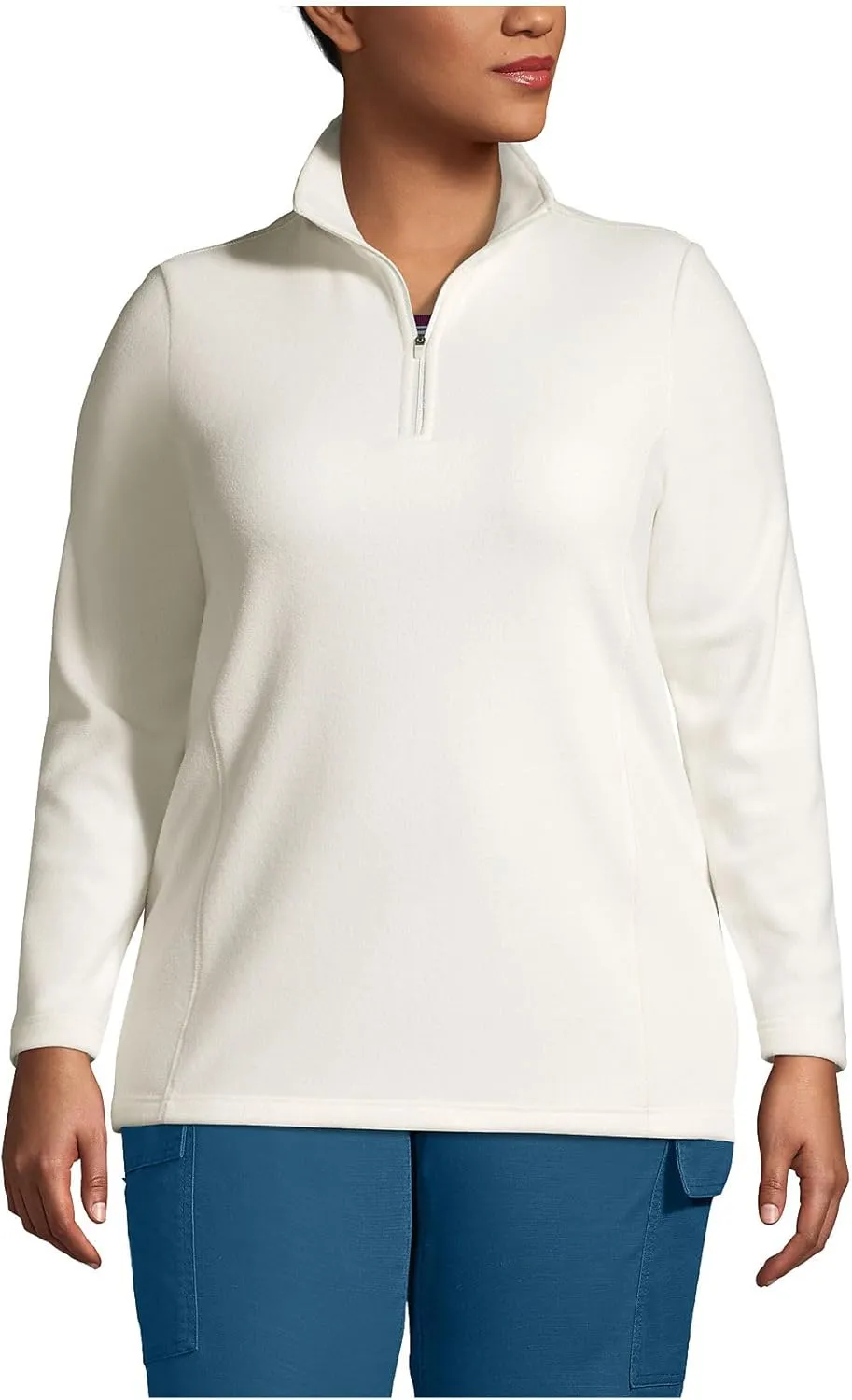 Lands' End Women's Anyweather Fleece Quarter Zip Pullover