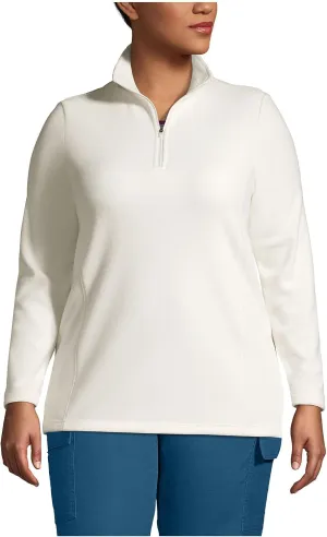 Lands' End Women's Anyweather Fleece Quarter Zip Pullover