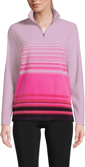 Lands' End Women's Anyweather Fleece Quarter Zip Pullover