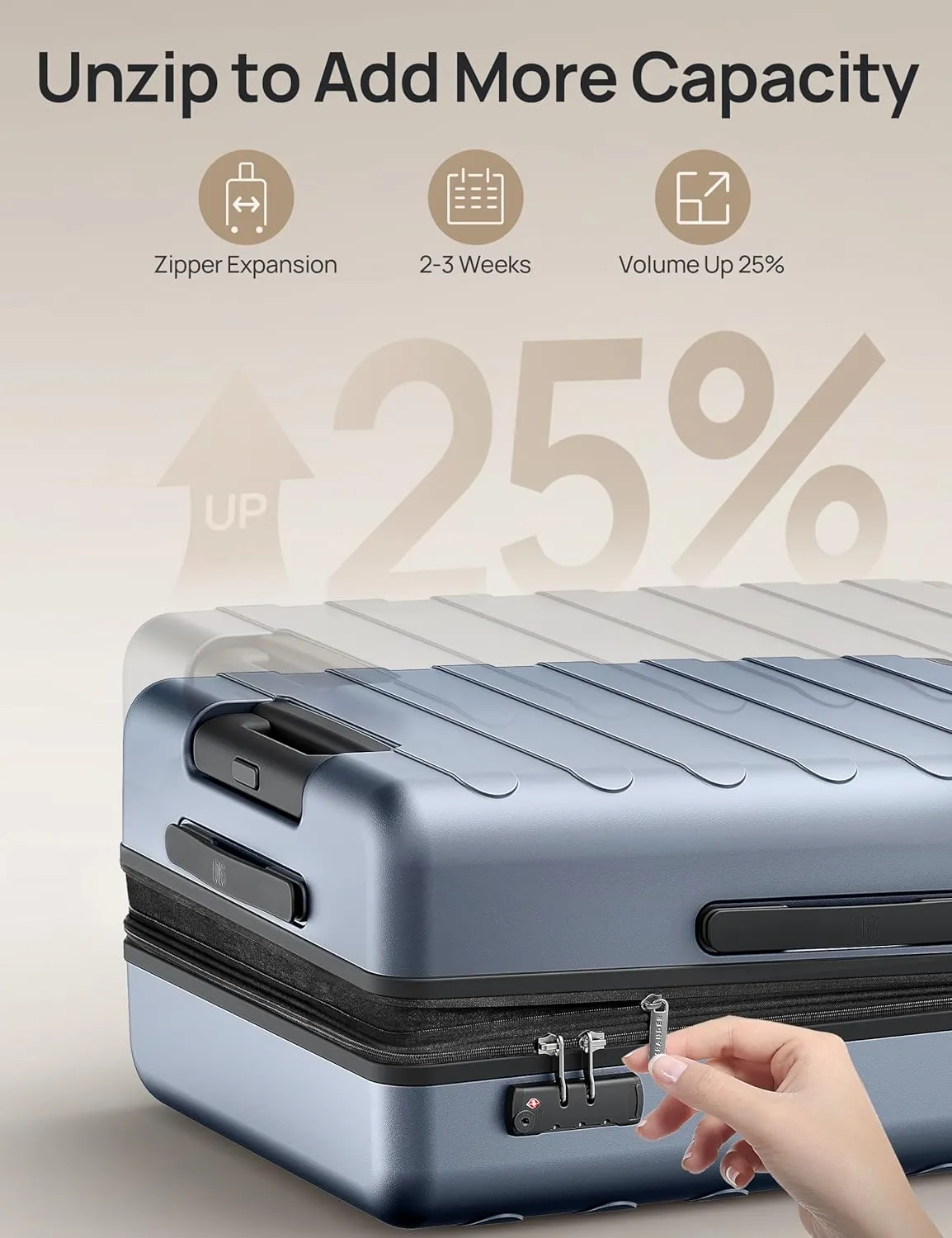 Large Checked Luggage 28 Inch, Checking In Luggage with Smooth Spinner Wheels, Expandable, Hard Shell PC Suitcase, Lightweight Travel Luggage, TSA Approved (Shadow, Rhine Max)