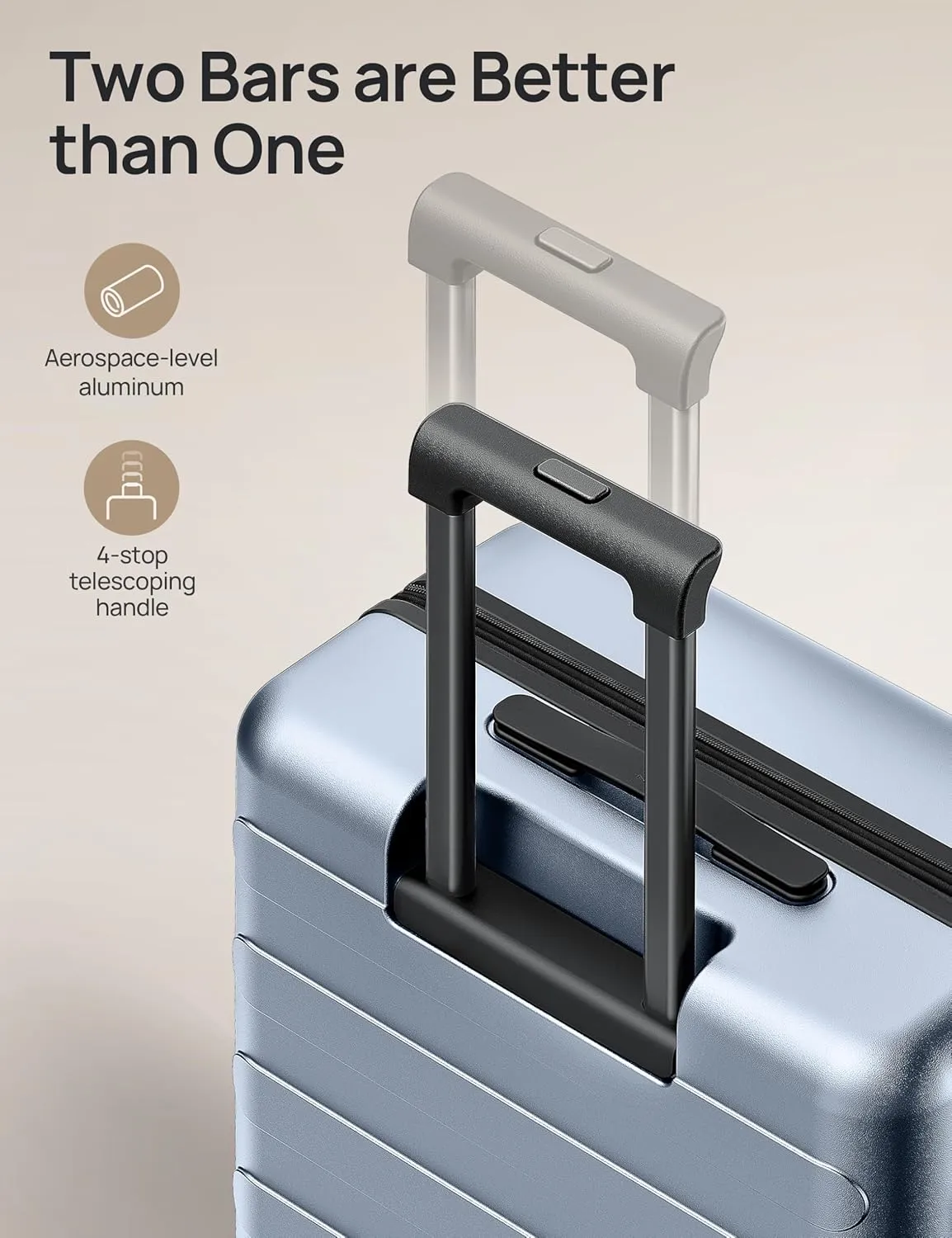 Large Checked Luggage 28 Inch, Checking In Luggage with Smooth Spinner Wheels, Expandable, Hard Shell PC Suitcase, Lightweight Travel Luggage, TSA Approved (Shadow, Rhine Max)