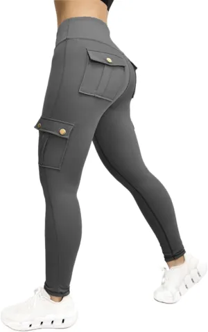 LCMTWX Gray Cotton Leggings for Women High Elastic Tight Yoga Pants Quick Drying Running Trousers Black Leggings Plus Size