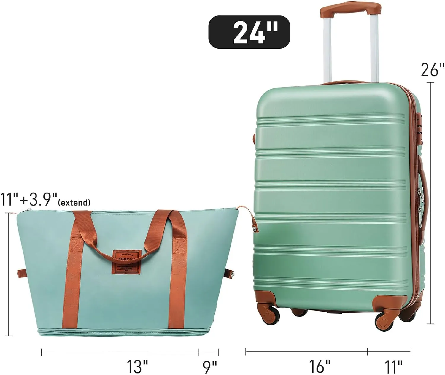 Lightweight, Green, Carry-On 20-Inch