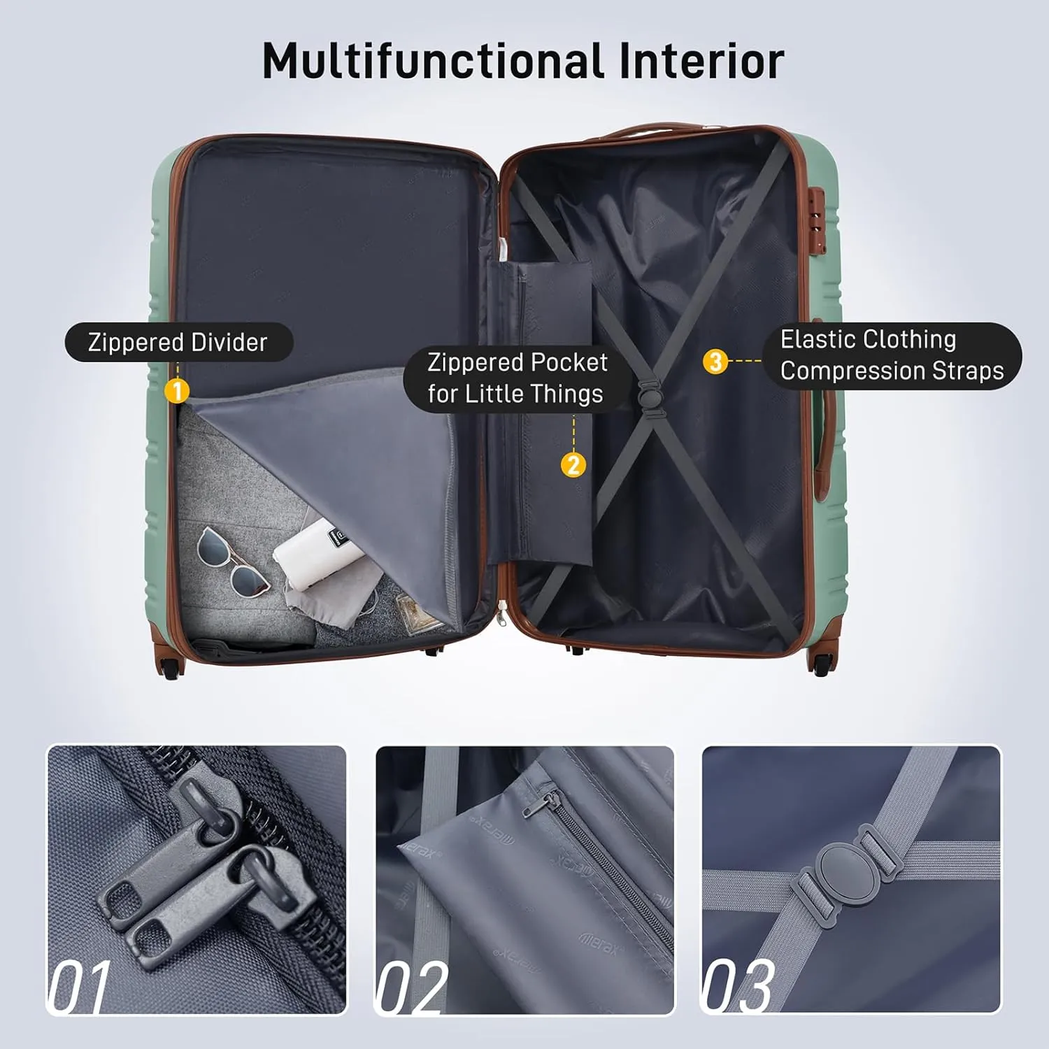 Lightweight, Green, Carry-On 20-Inch