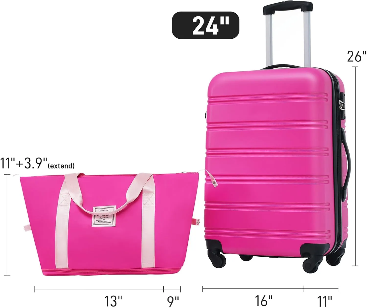 Lightweight, Pink, Carry-On 20-Inch