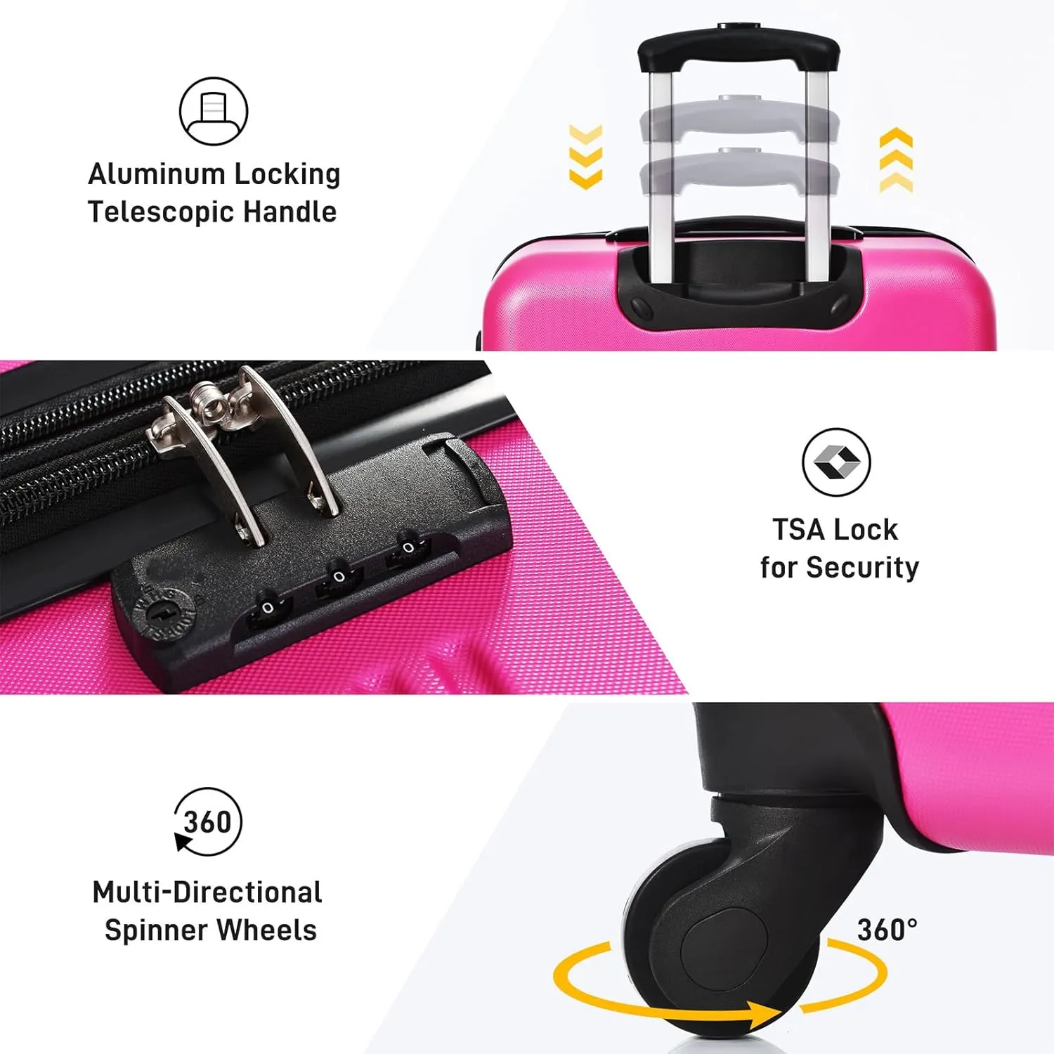 Lightweight, Pink, Carry-On 20-Inch