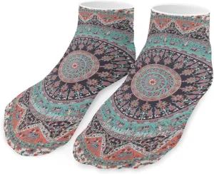 Mandala Bohemian Unisex Low Cut Socks No Show Athletic Running Ankle Sock