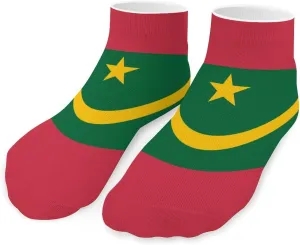 Mauritania Flag Unisex Ankle Socks Low Cut Funny Print Athletic No Show Stocking
