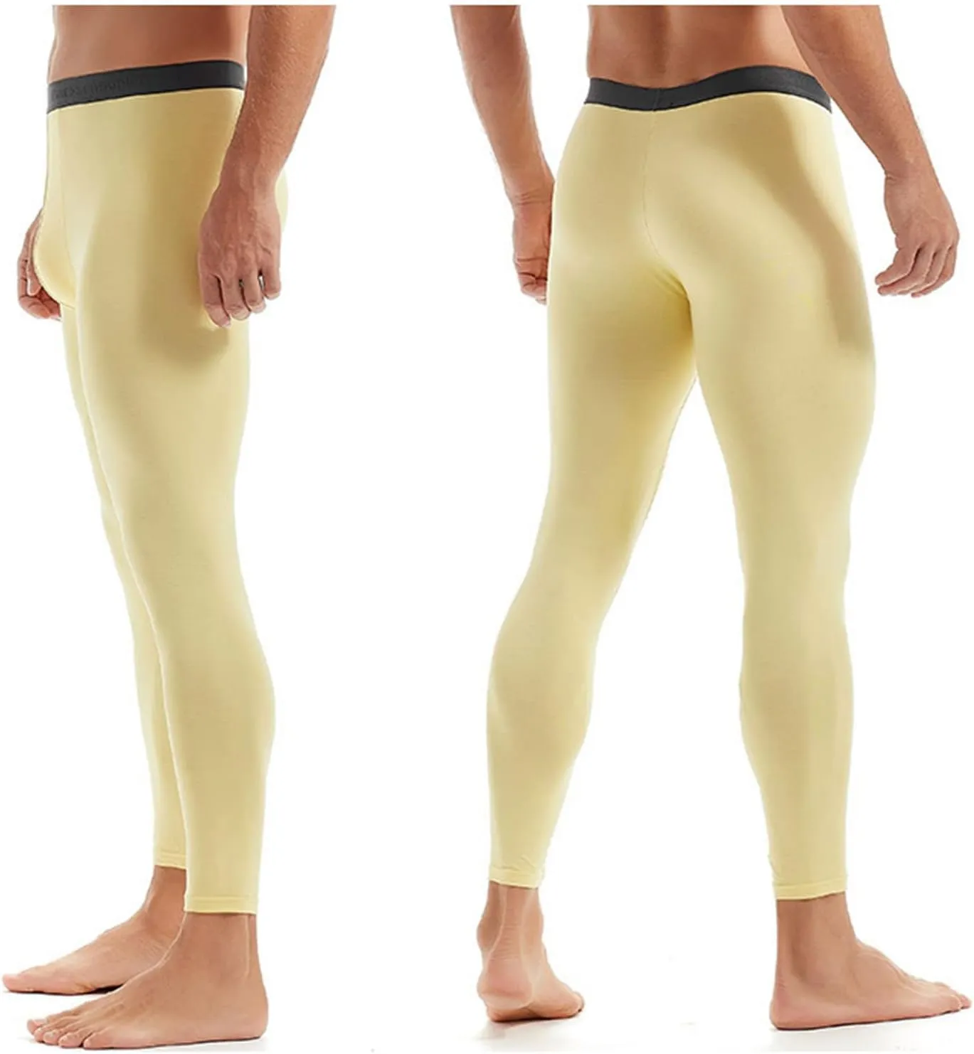 Mens Compression Pants Workout Quick Dry Seamless Sports Running Gym Leggings Stretchy Athletic Leggings Sportswear