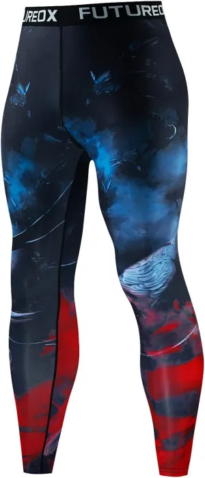 Mens Jogger Pants Seamless Stretchy Workout Gym Leggings Athletic Tights Running Sports Compression Pants Activewear