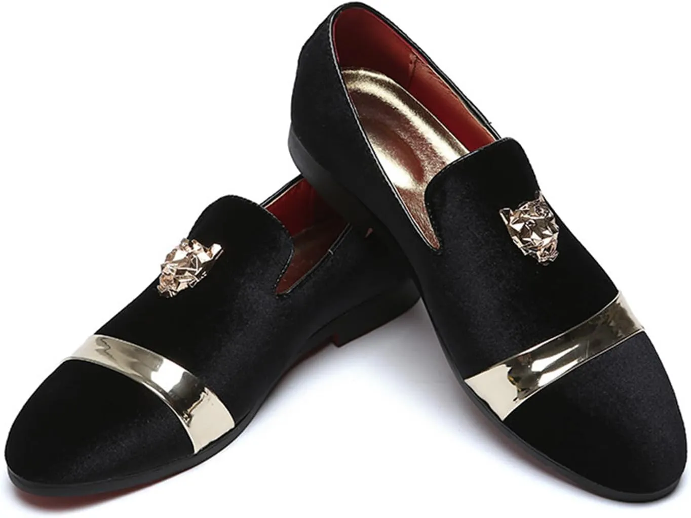 Men's Luxury Penny Loafer Slip-On Velvet Shoes Party Dancing Shoes Suede Wedding Shoes