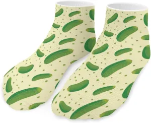 Pickle Pattern Unisex Low Cut Socks No Show Athletic Running Ankle Sock