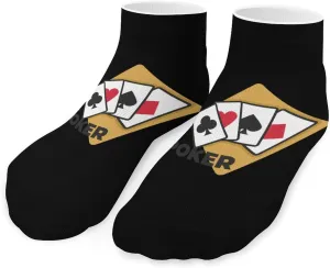 Poker Athletic Low Cut Ankle Socks Lightweight No-Show Short Socks for Unisex