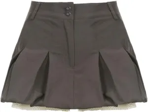 Preppy Mini Skirts for Women Y2k Skirt Coquette Low Rise Pleated Skirt Dark Academia Cargo Mini Skirt Preppy Clothes