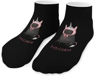Pugicorn Unisex Low Cut Socks No Show Athletic Running Ankle Sock