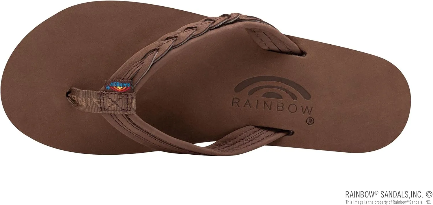 Rainbow Sandals Madison - Six Layer Arch Support with a Braid on a 3/4" Medium Strap