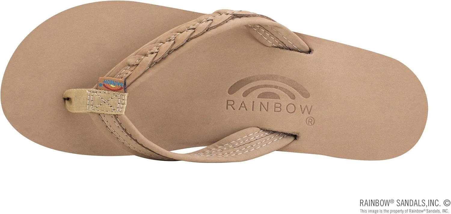 Rainbow Sandals Madison - Six Layer Arch Support with a Braid on a 3/4" Medium Strap